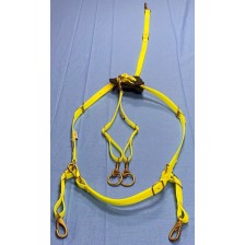  Breastplate HorseBallTech made of BioThane® - Yellow