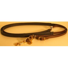  Leather Reins HorseBallTech made of BioThane® - Brown